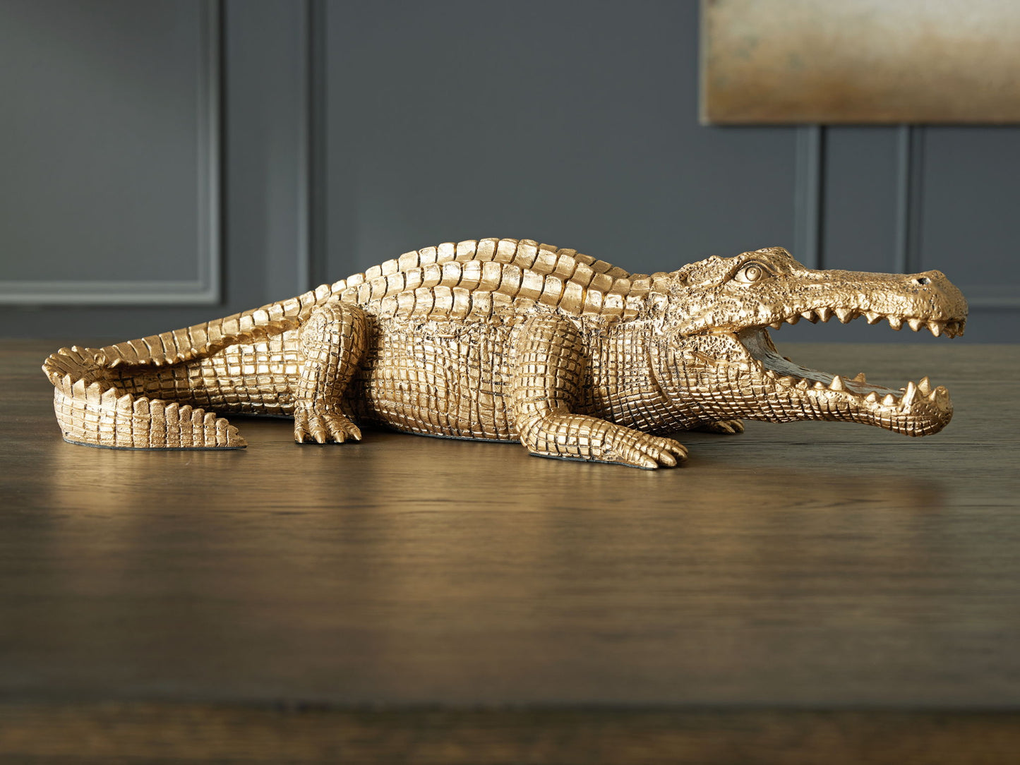 Lauretman - Antique Gold Finish - Sculpture - Hornell Furniture Outlet