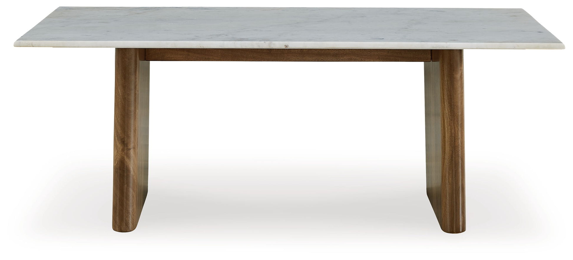 Isanti - Light Brown / White - Rectangular Cocktail Table - Hornell Furniture Outlet