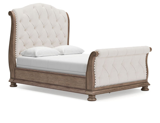 Ardenfield - Upholstered Sleigh Bed - Hornell Furniture Outlet
