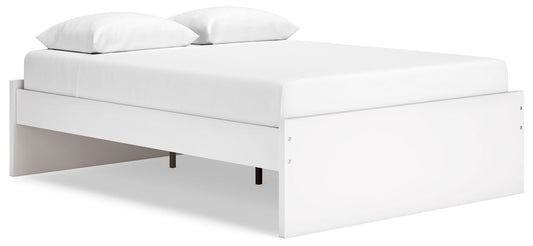 Onita - White - Queen Platform Bed - Hornell Furniture Outlet