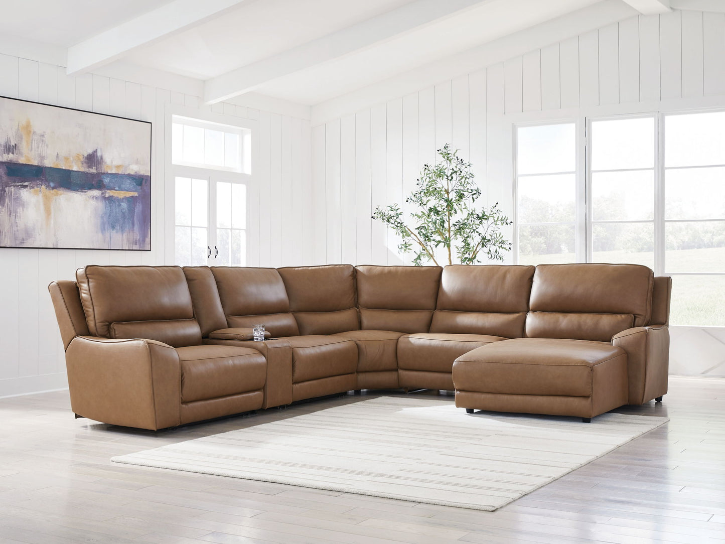 DeepWakes - Power Reclining Sectional - Hornell Furniture Outlet