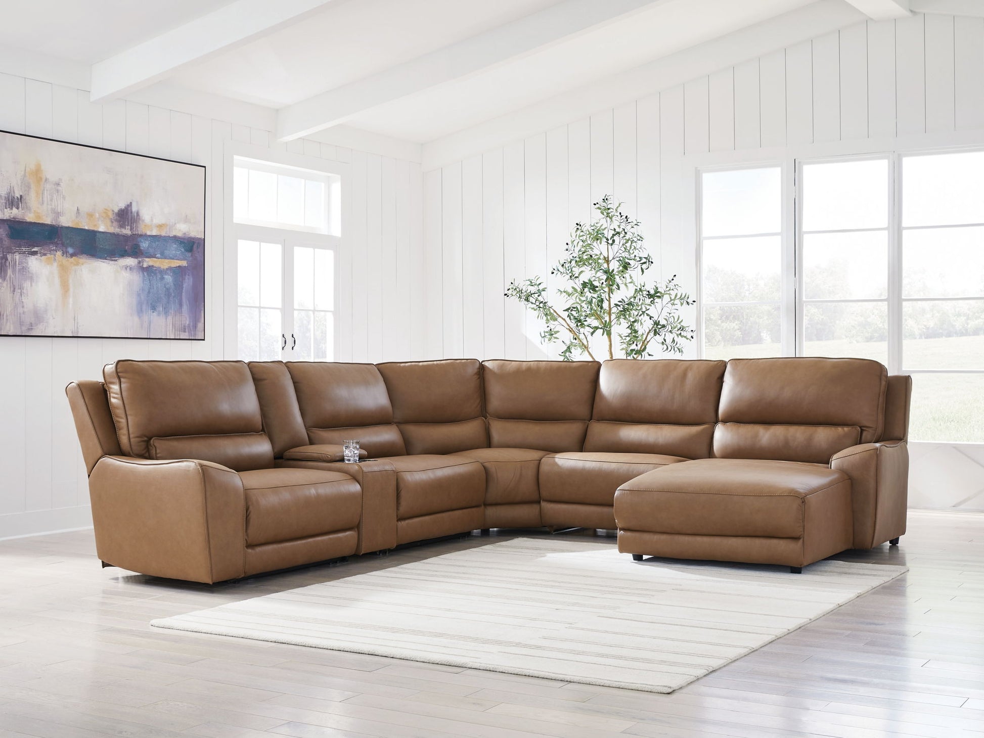 DeepWakes - Power Reclining Sectional - Hornell Furniture Outlet