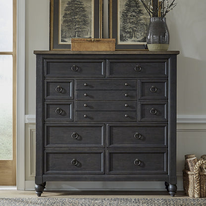 Americana Farmhouse - 12 Drawer Chesser - Hornell Furniture Outlet