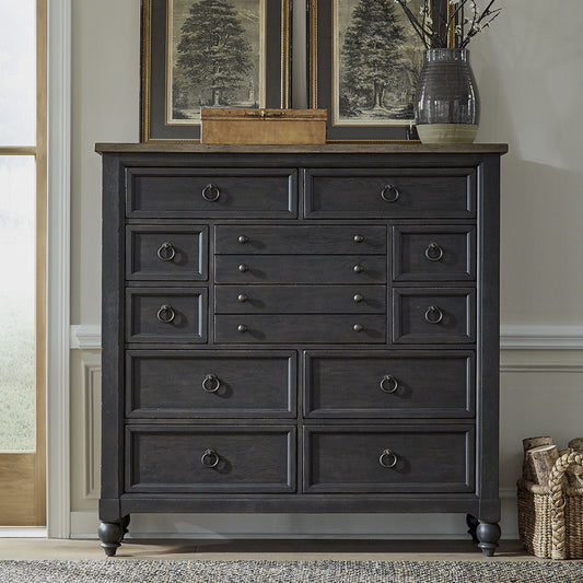 Americana Farmhouse - 12 Drawer Chesser - Hornell Furniture Outlet