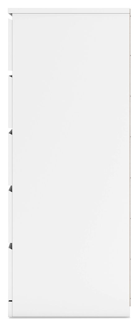 Onita - White - Five Drawer Chest - Hornell Furniture Outlet
