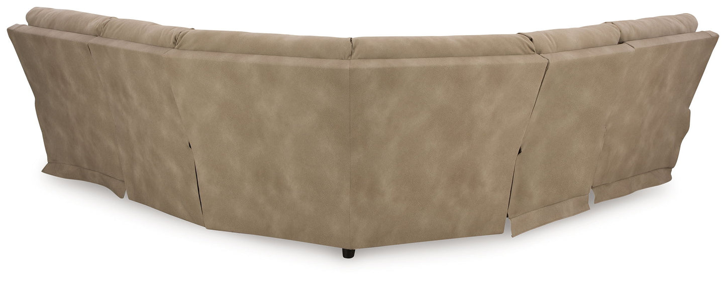Next - gen Durapella - Power Reclinering Sectional Set - Hornell Furniture Outlet