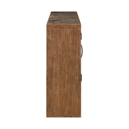 Shaker Lakes - Hutch - Harvest Brown - Hornell Furniture Outlet