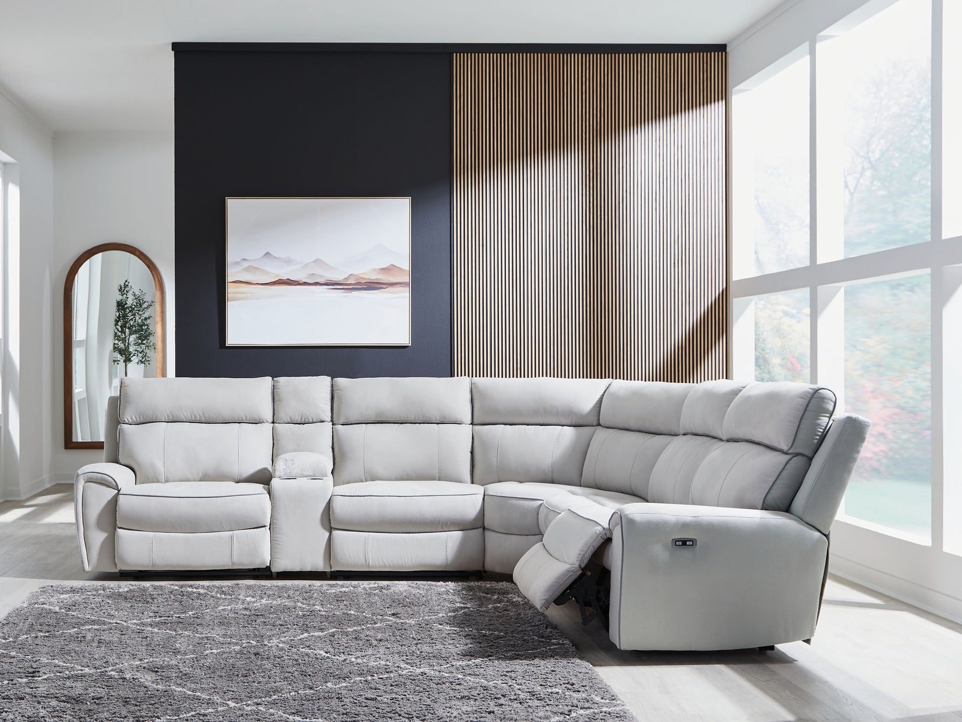 Social Pointe - Reclining Sectional - Hornell Furniture Outlet