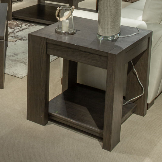 Lennox Hill - End Table - Dark Brown - Hornell Furniture Outlet