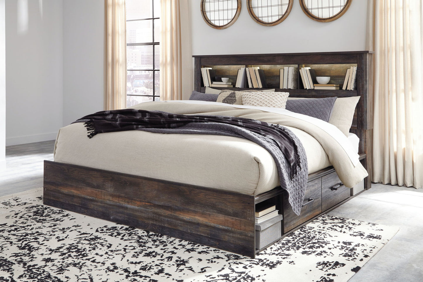 Drystan - Panel Bookcase Bed - Hornell Furniture Outlet