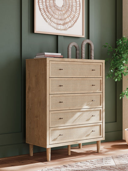 Cielden - Two - Tone - Five Drawer Wide Chest - Hornell Furniture Outlet