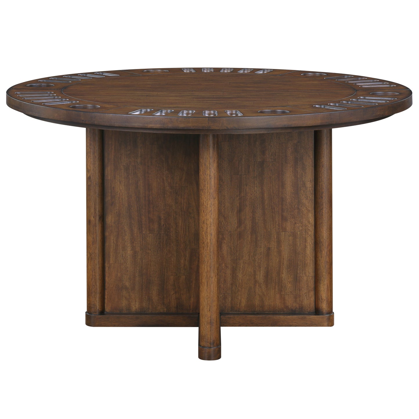 Cambridge - 6 Piece Game Set, Table, Game Top - Brown - Hornell Furniture Outlet