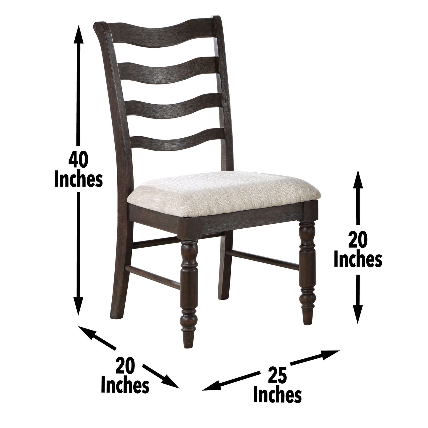 Hutchins - Side Chair (Set of 2) - Dark Brown - Hornell Furniture Outlet