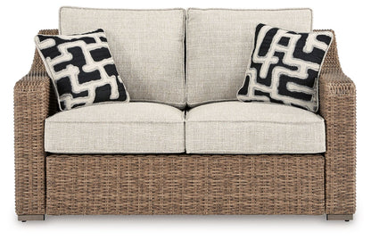 Beachcroft - Beige - Loveseat With Cushion - Hornell Furniture Outlet