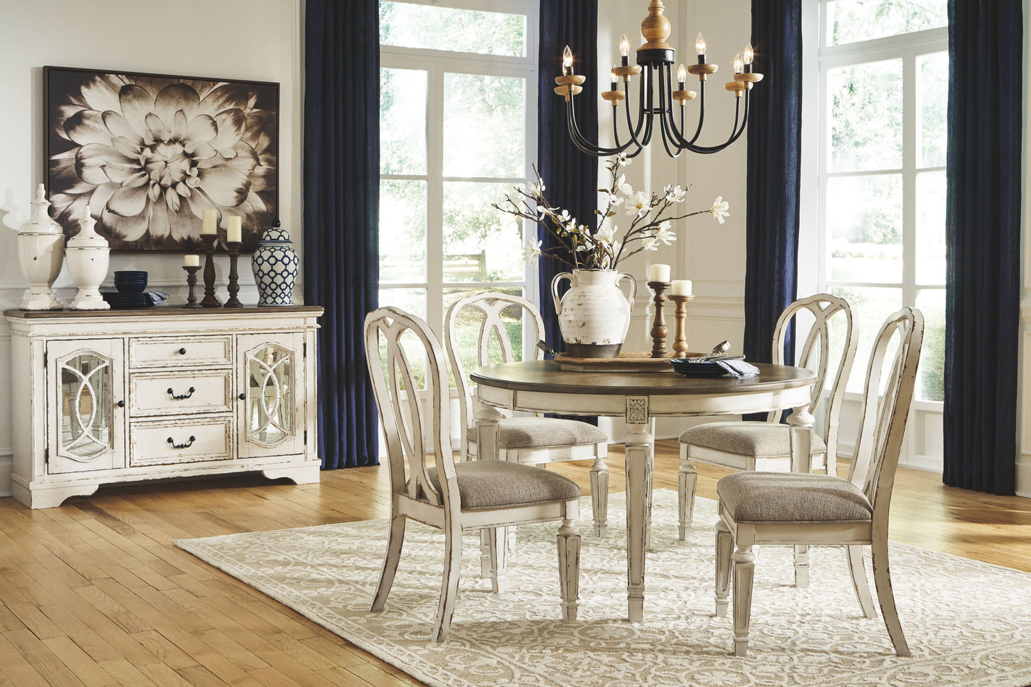 Realyn - Oval Dining Table Set - Hornell Furniture Outlet