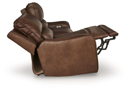 DeepWakes - 2 Seat Power Reclining Sofa With Adjustable Headrest - Hornell Furniture Outlet