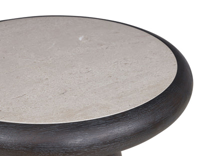 Bracken - French Black - Round End Table - Hornell Furniture Outlet