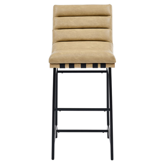 Nicco - PU Bar Chair (Set of 2) - Hornell Furniture Outlet