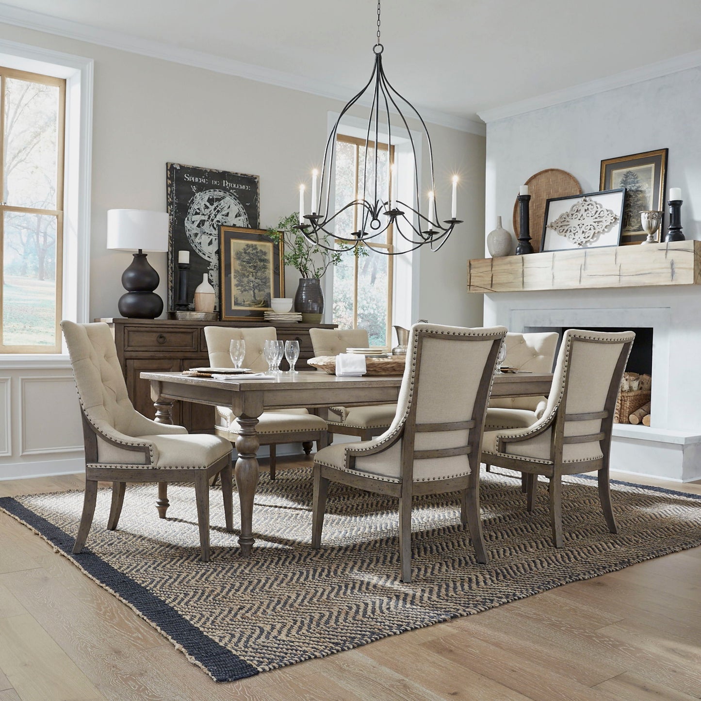 Americana Farmhouse - Leg Table Set - Hornell Furniture Outlet
