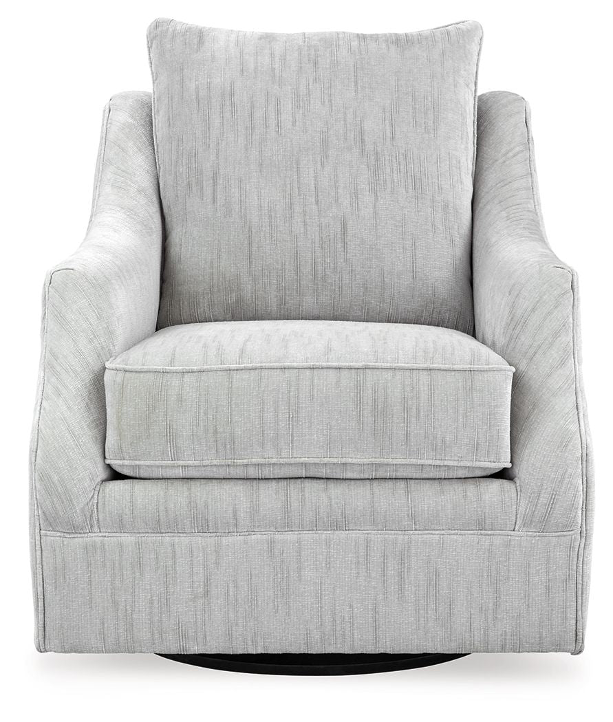 Gubbins - Swivel Accent Chair - Gray - Hornell Furniture Outlet