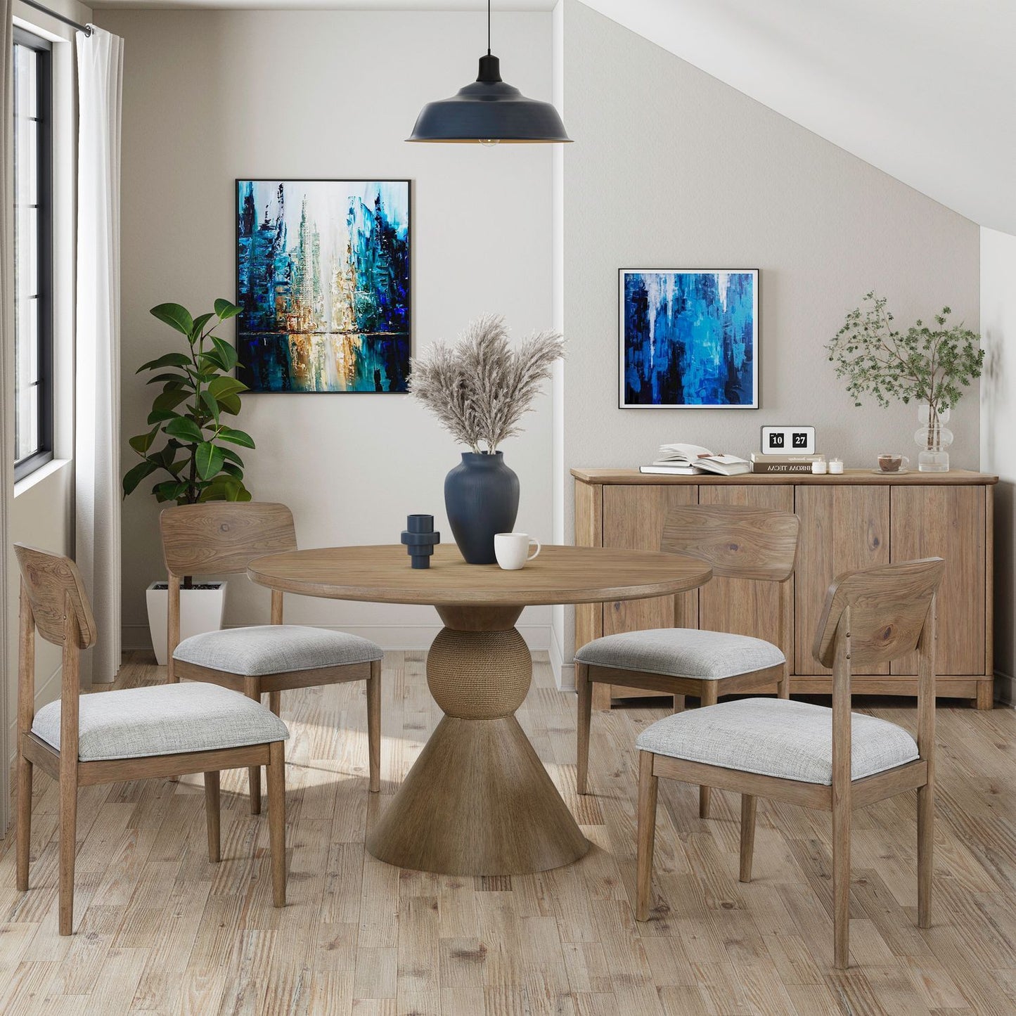 Briarcrest - 54" Round Table Set - Hornell Furniture Outlet