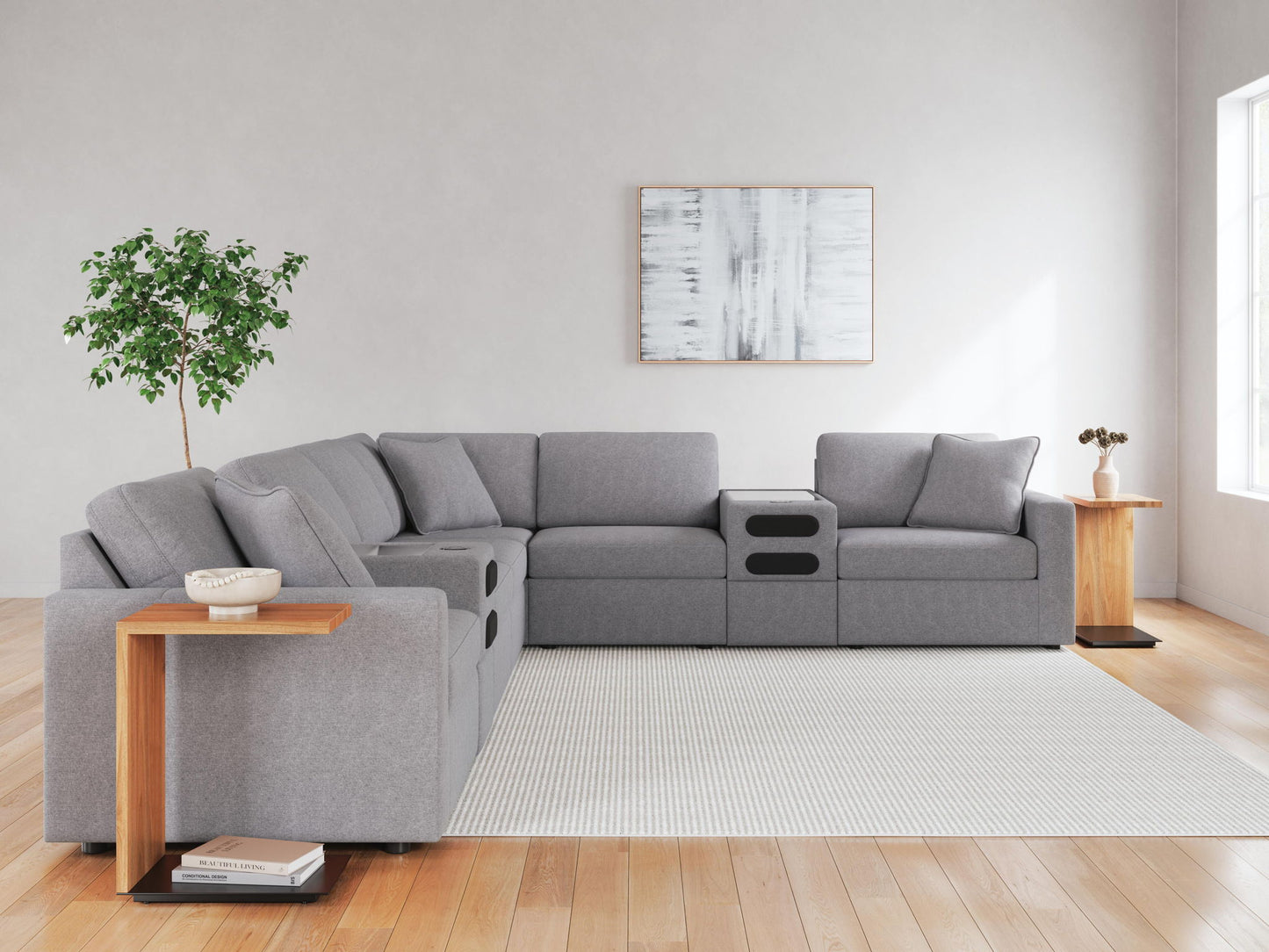 Modmax - L-Shaped Sectional - Granite
