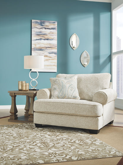 Monaghan - Sandstone - Chair and a Half - Hornell Furniture Outlet