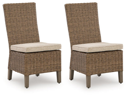 Laguna Heights - Side Chair With Cushion (Set of 2) - Beige - Hornell Furniture Outlet