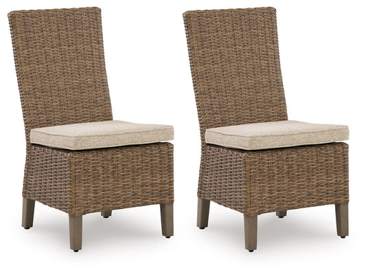 Laguna Heights - Side Chair With Cushion (Set of 2) - Beige - Hornell Furniture Outlet