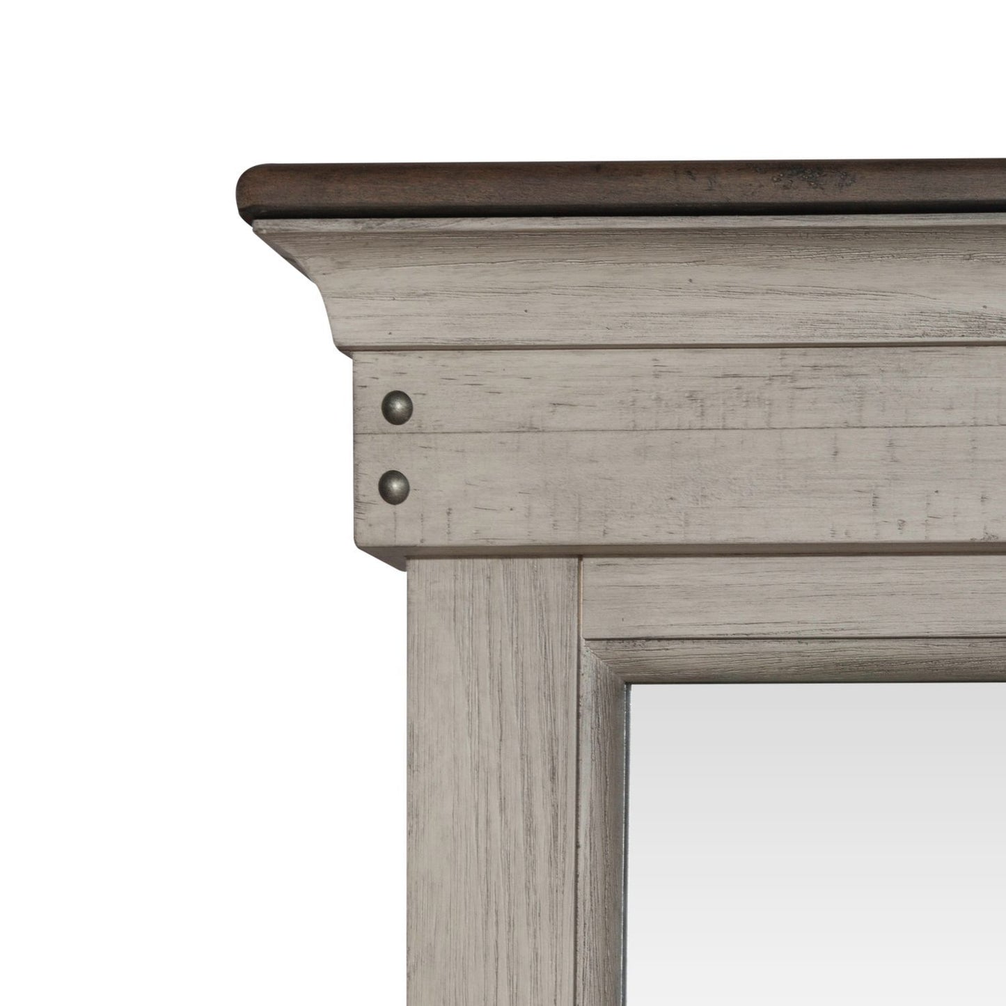 Ivy Hollow - Landscape Mirror - White - Hornell Furniture Outlet