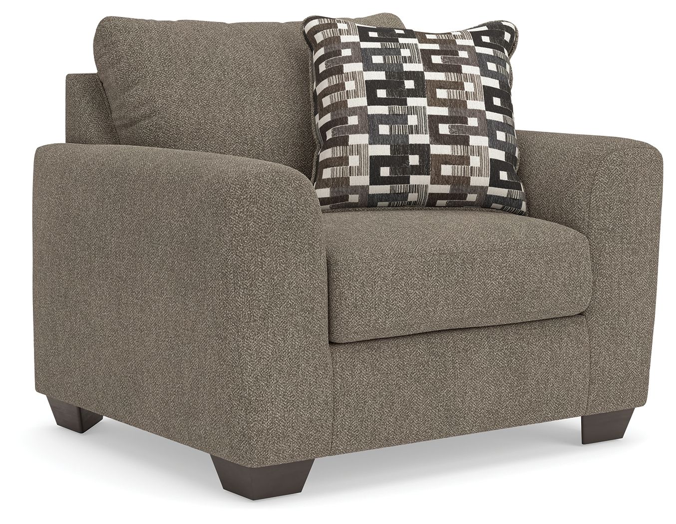 Triston - Peaks - Chair And A Half - Suede - Hornell Furniture Outlet