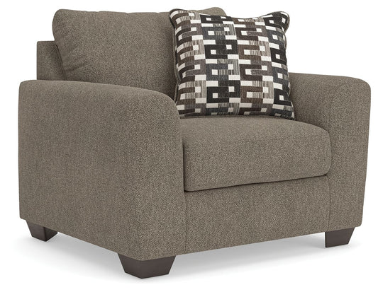 Triston - Peaks - Chair And A Half - Suede - Hornell Furniture Outlet
