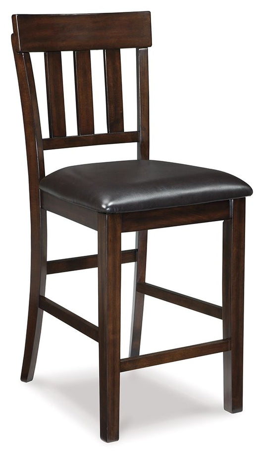 Haddigan - Dark Brown - Upholstered Barstool (Set of 2) - Hornell Furniture Outlet
