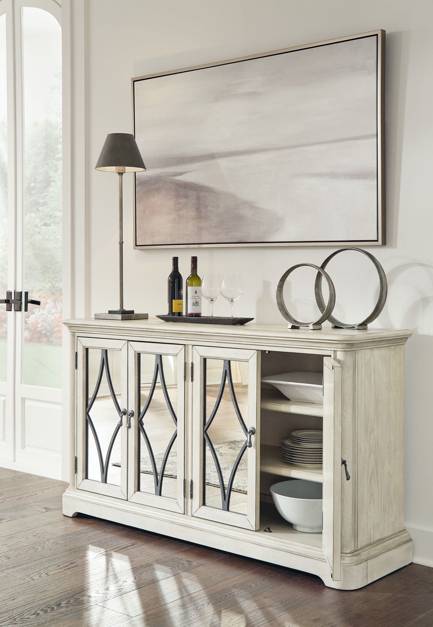 Arlendyne - Antique White - Dining Room Server - Hornell Furniture Outlet