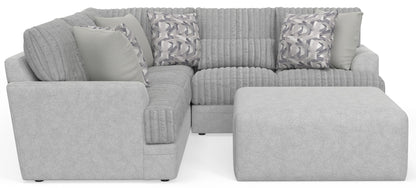 Titan - Sectional With Comfort Coil Seating, Cocktail Ottoman And Accent Pillows Included - Hornell Furniture Outlet