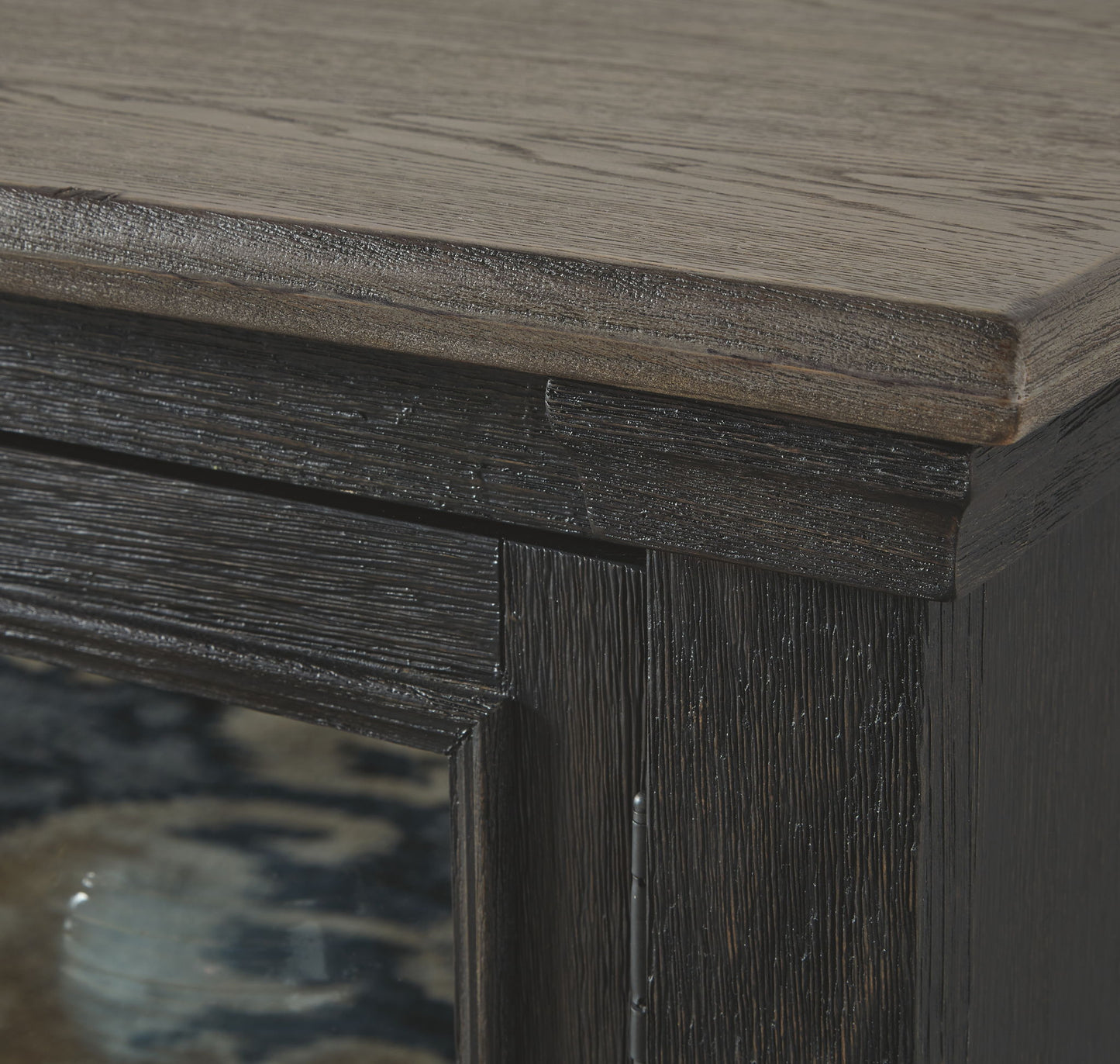 Tyler Creek - Black / Gray - Extra Large TV Stand - Hornell Furniture Outlet