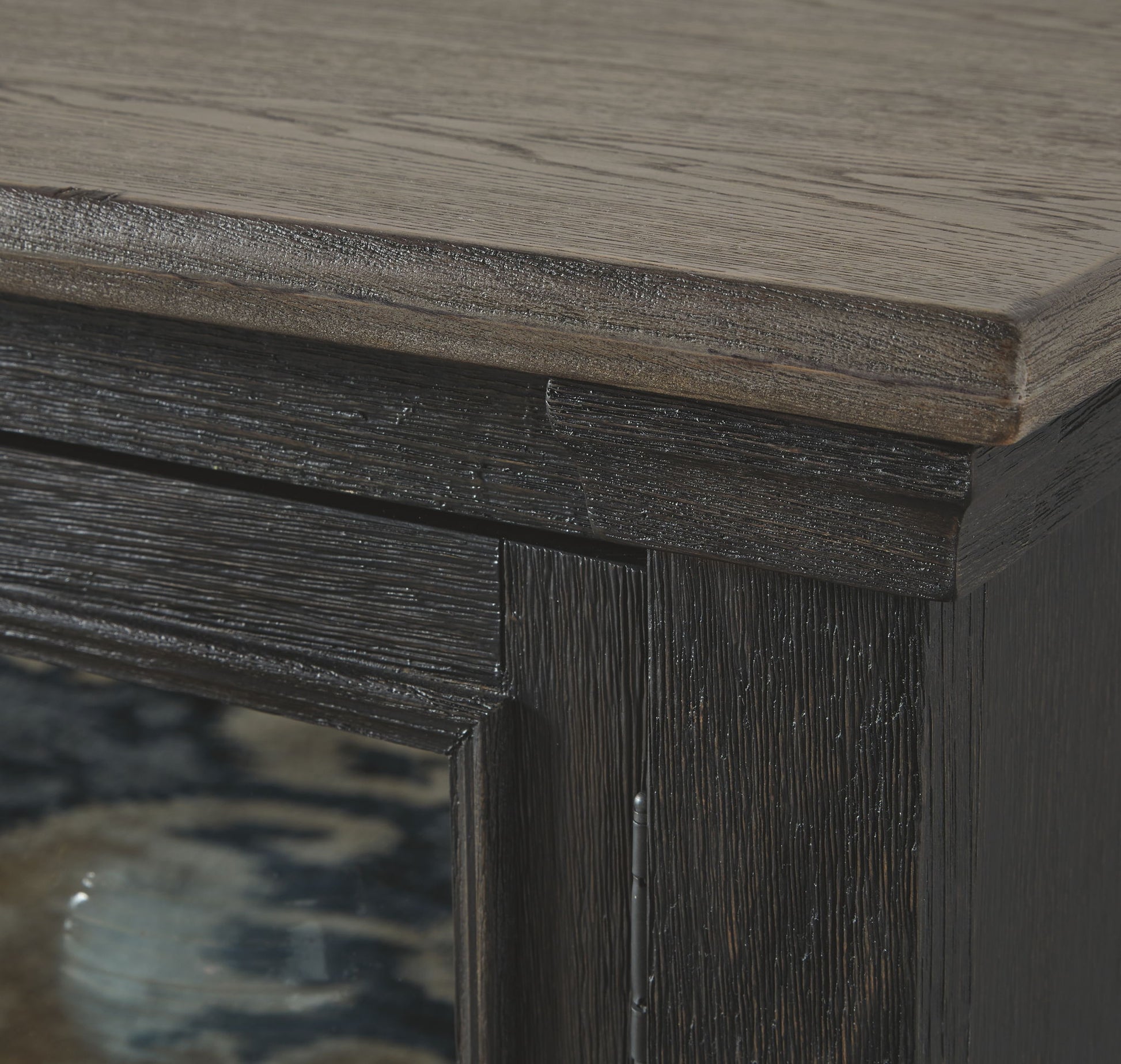 Tyler Creek - Black / Gray - Extra Large TV Stand - Hornell Furniture Outlet