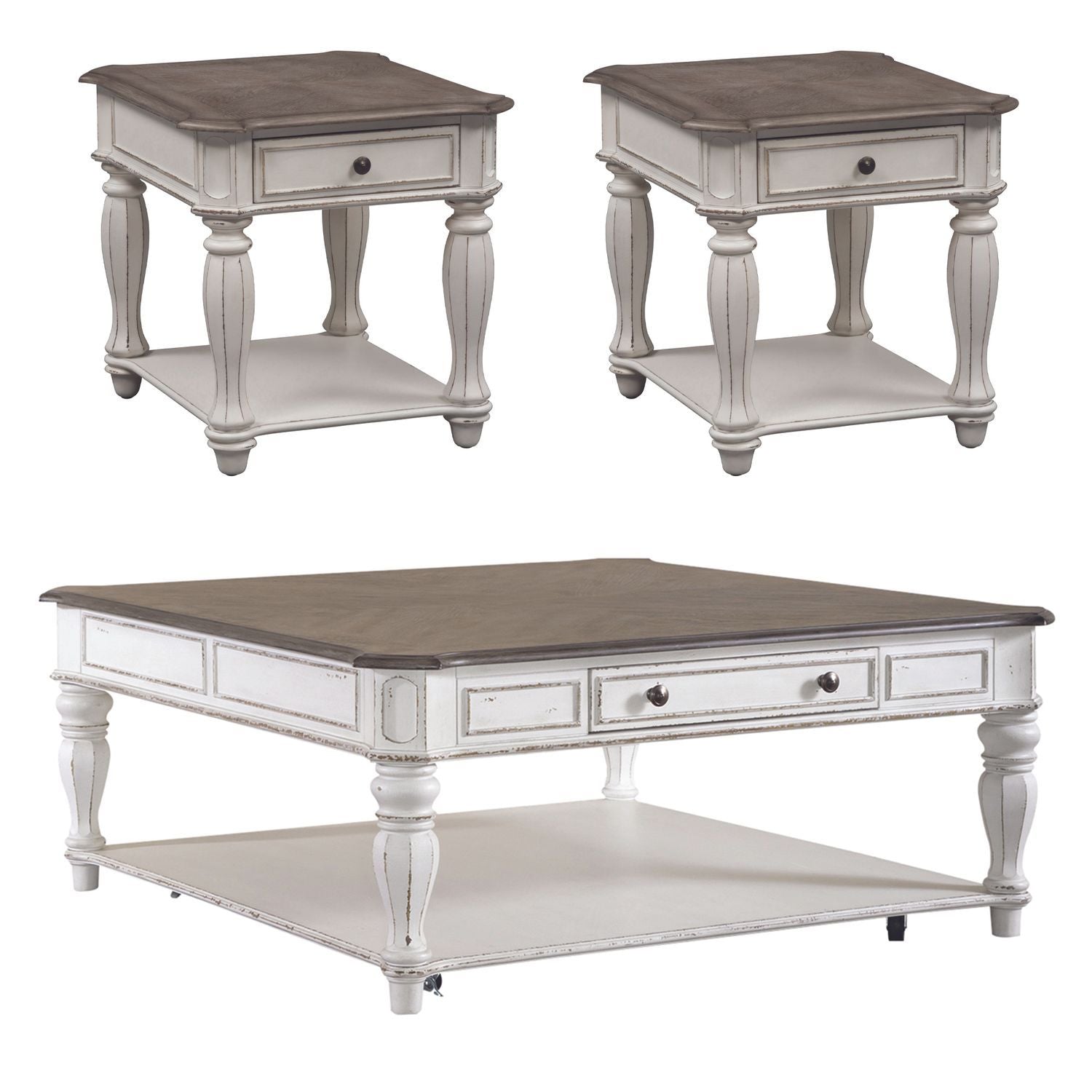 Magnolia Manor - Table Set - Hornell Furniture Outlet