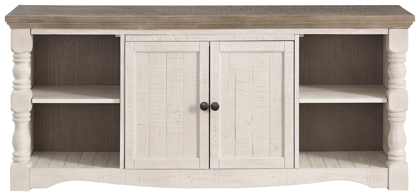 Havalance - Brown / Beige - Extra Large TV Stand - 2 Doors - Hornell Furniture Outlet