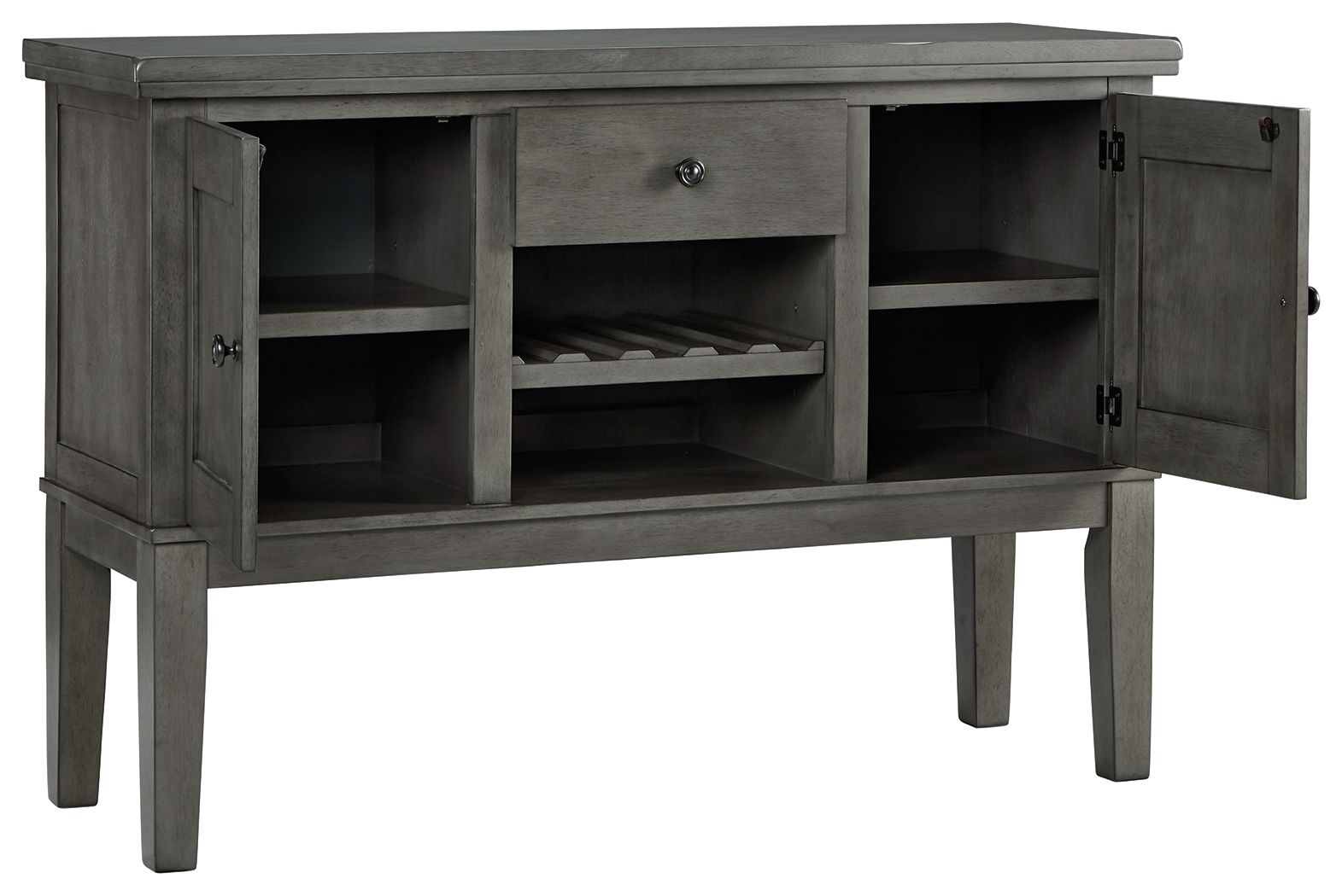 Hallanden - Gray - Dining Room Server - Hornell Furniture Outlet