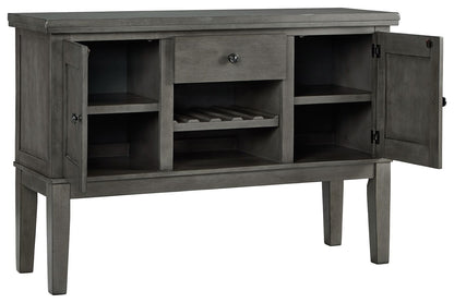 Hallanden - Gray - Dining Room Server - Hornell Furniture Outlet
