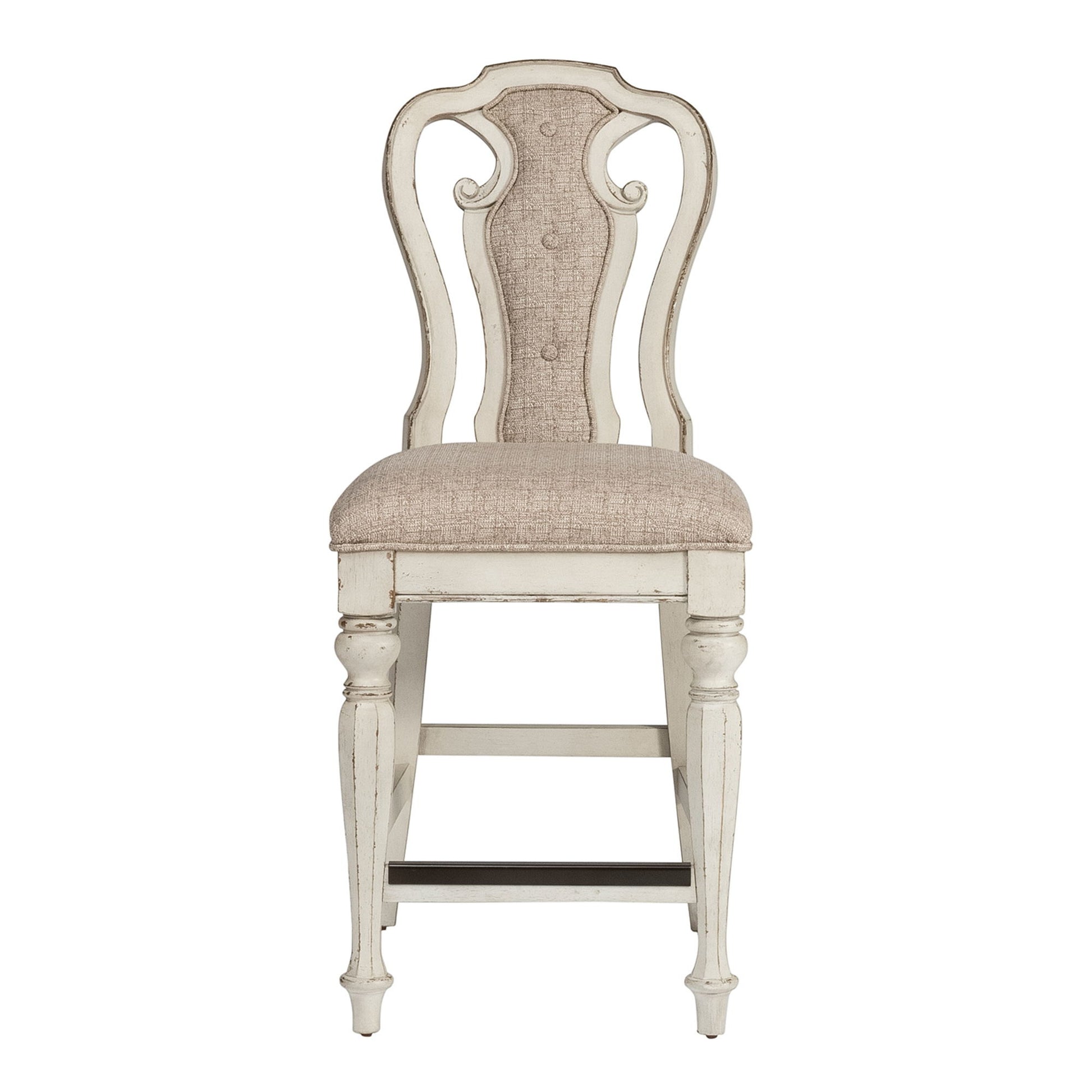 Magnolia Manor - Counter Height Chair - White - Hornell Furniture Outlet
