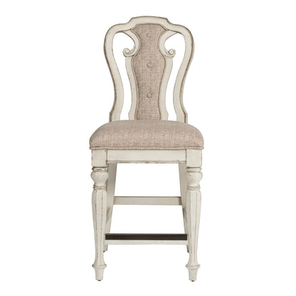 Magnolia Manor - Counter Height Chair - White - Hornell Furniture Outlet