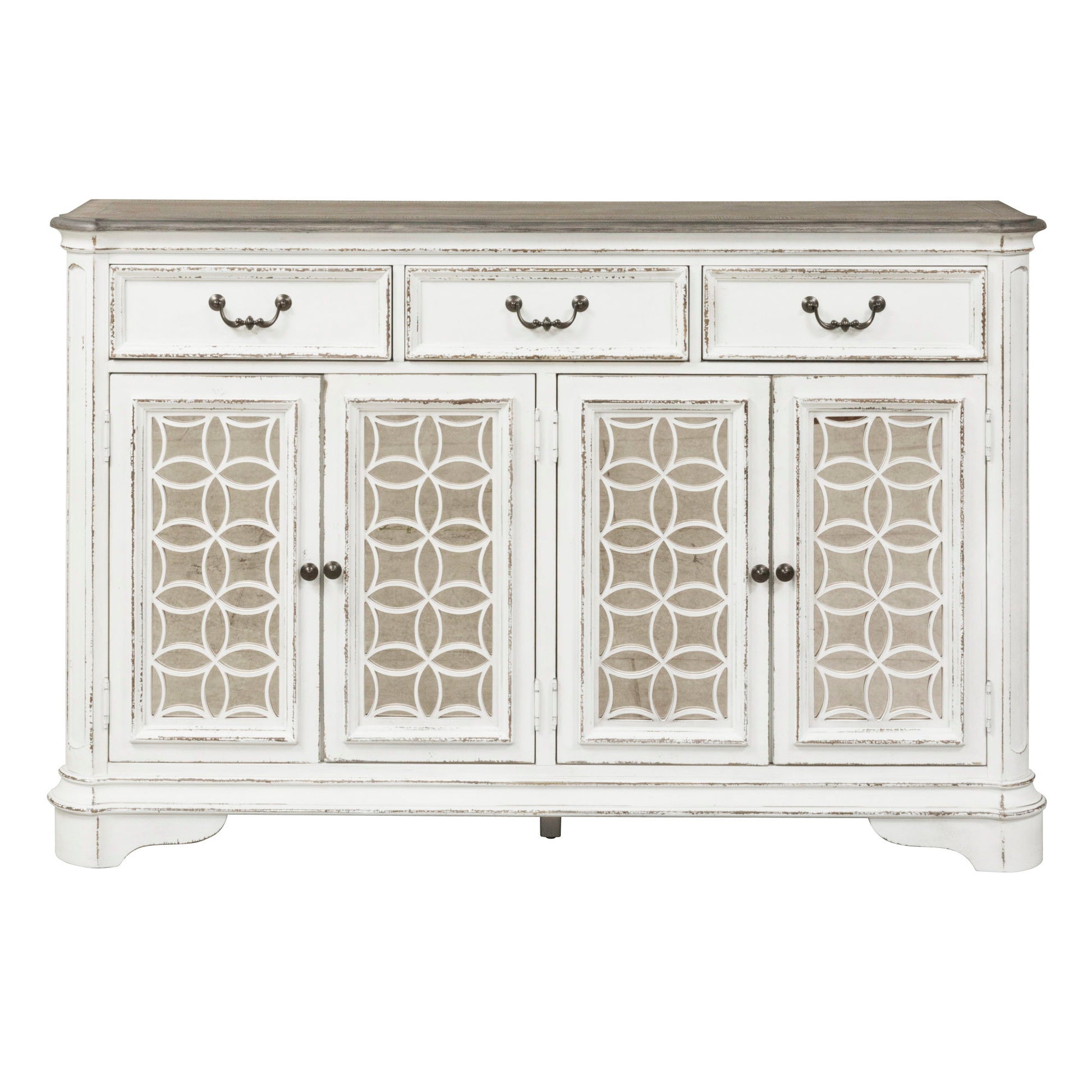 Magnolia Manor - Hall Buffet - White - Hornell Furniture Outlet