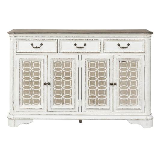 Magnolia Manor - Hall Buffet - White - Hornell Furniture Outlet