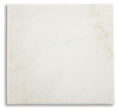Fostead - White / Espresso - Square End Table - Hornell Furniture Outlet