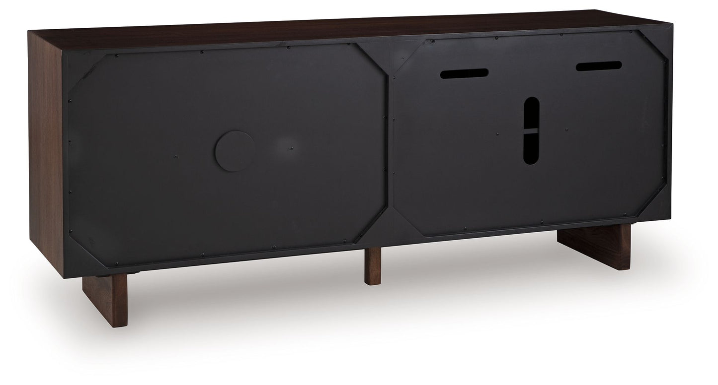 Welby - Brown / Charcoal - Accent Cabinet - Hornell Furniture Outlet