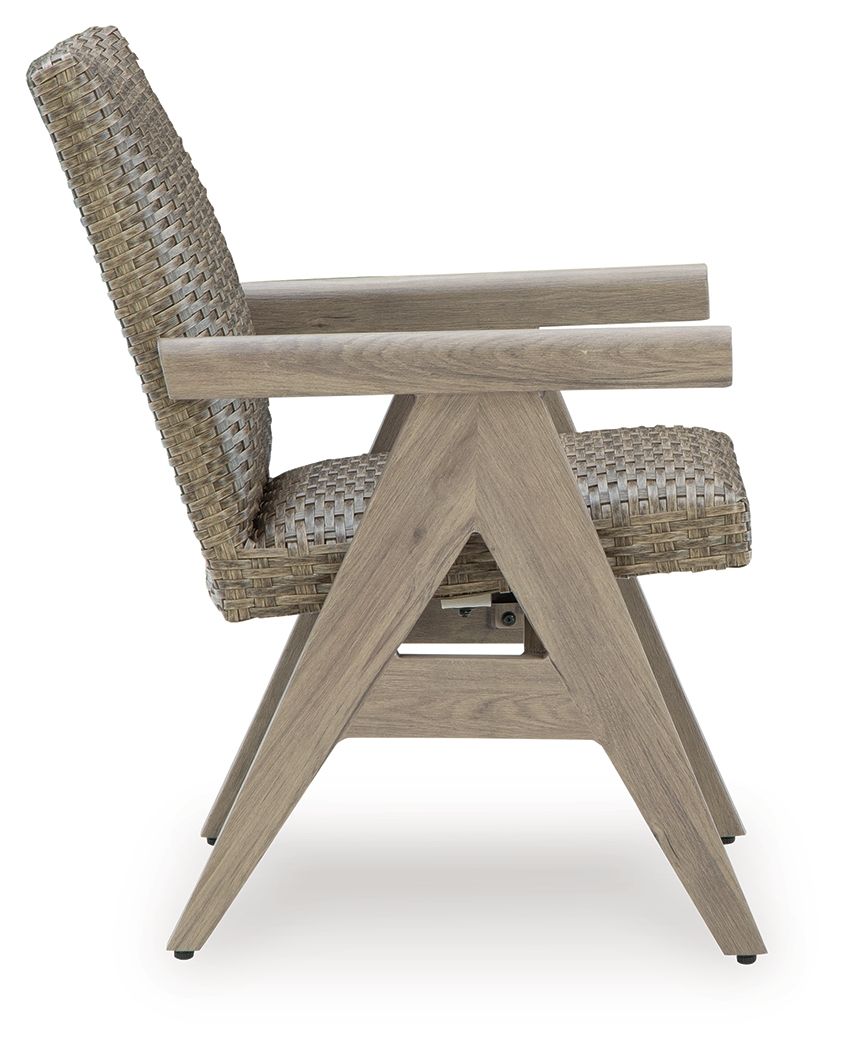 Cliff Trails - Beige - Rocking Arm Chair (Set of 2) - Hornell Furniture Outlet