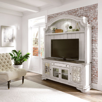 Magnolia Manor - Entertainment Center - White - Hornell Furniture Outlet