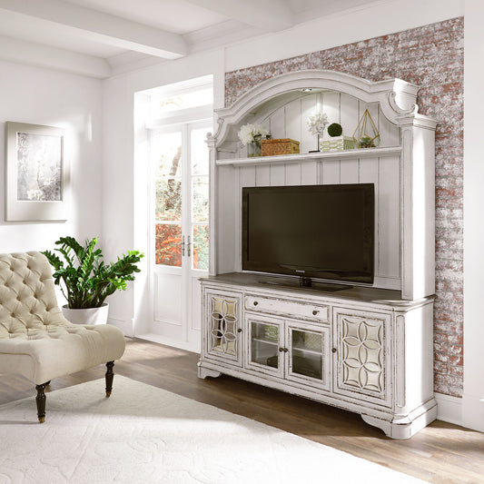 Magnolia Manor - Entertainment Center - White - Hornell Furniture Outlet